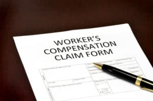 A Virginia workers' compensation claim form.